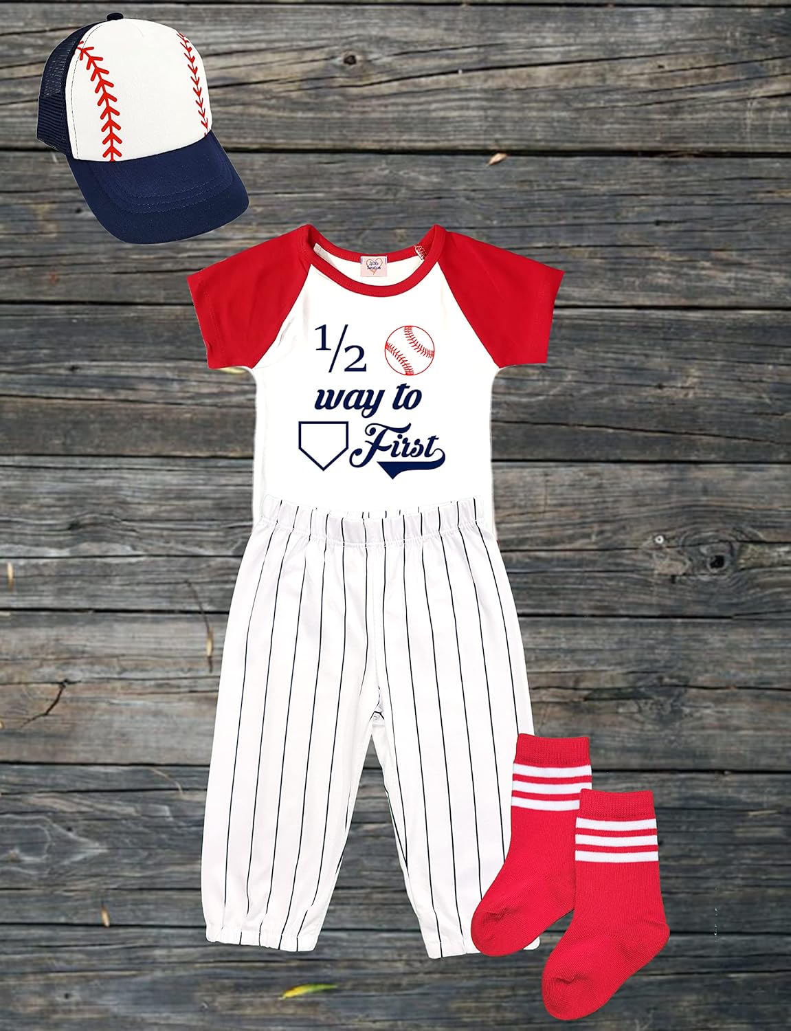 Handmade Baseball 12 Outfit Set for 6 Month Infants