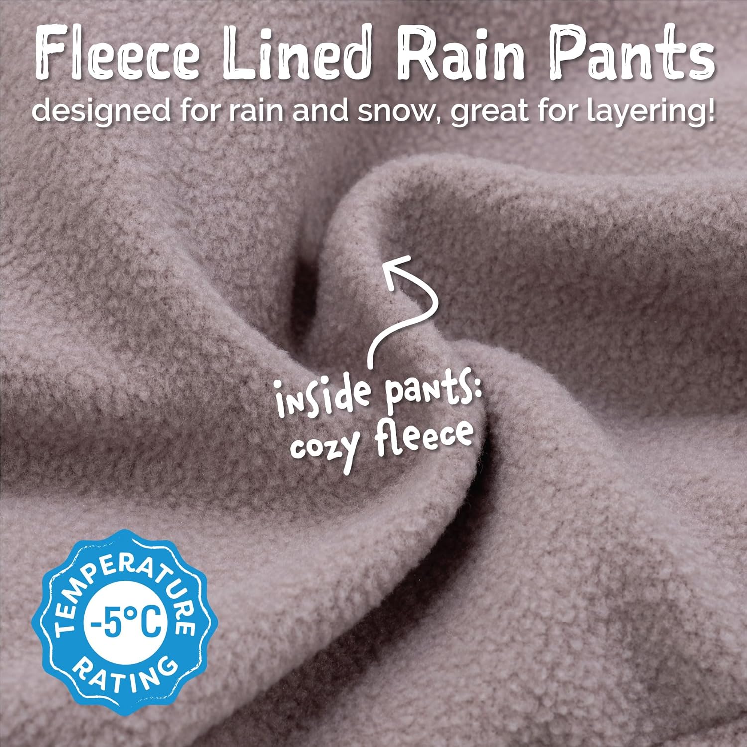JAN JUL Kids Cozy Dry Water-Proof Rain Snow Pants D