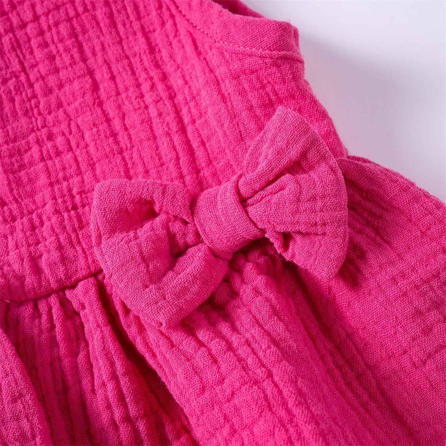 Cute Bow Ruffled Tanks Shorts Set for Toddler Girls Summer Excitement