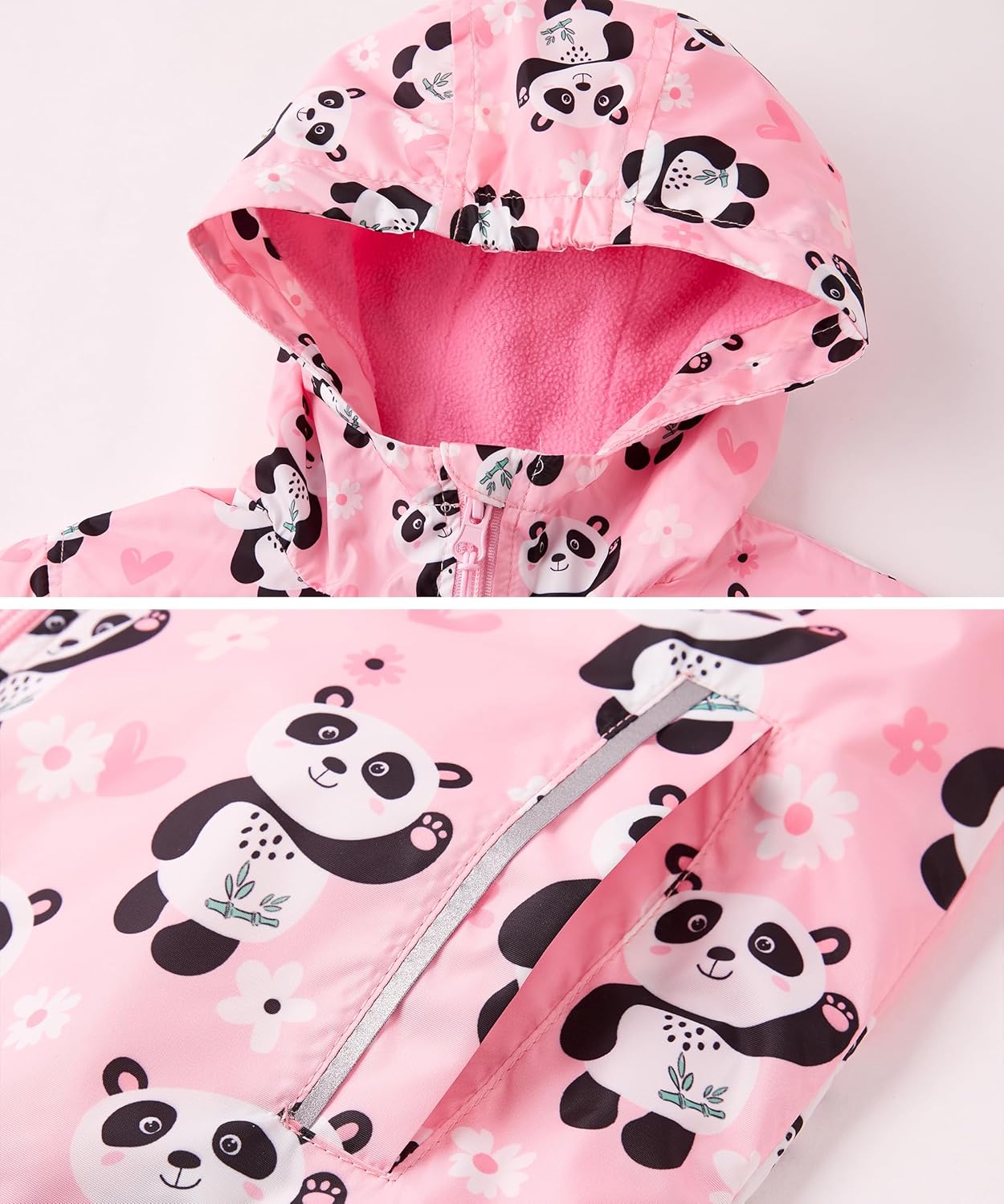 C2M Girls Boys Rain Jacket Waterproof