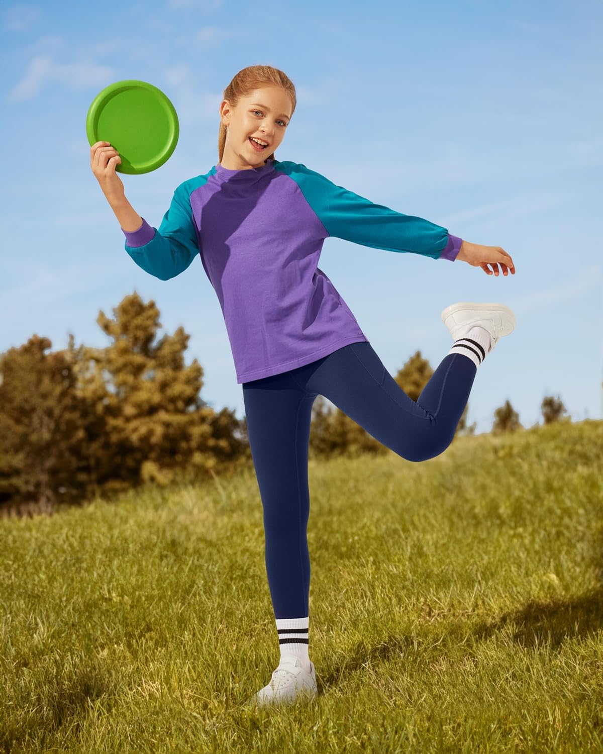 IUGA Girls Fleece-Lined Leggings Heavied with Style