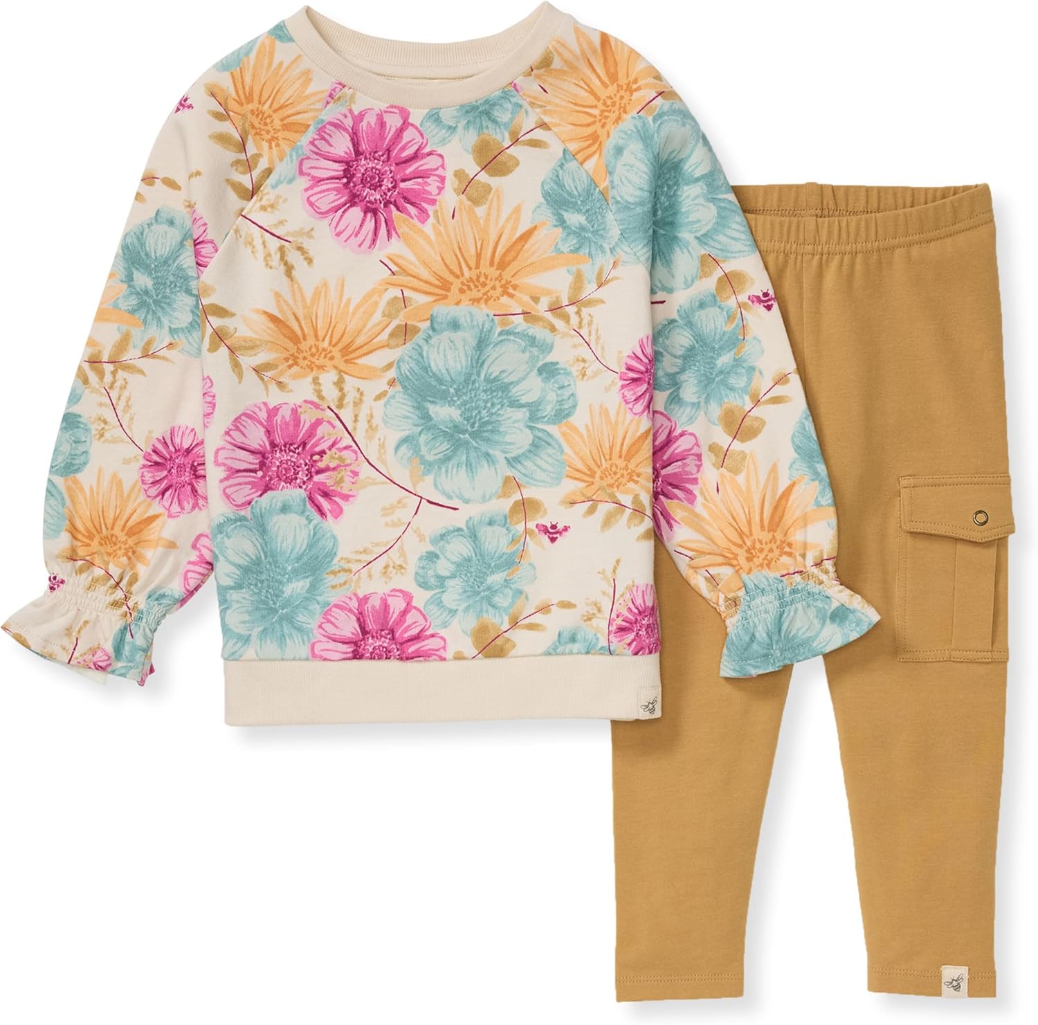 Burts Bees Baby Long Sleeve Top Pant Set - Soft Organic Cotton Infrastructure