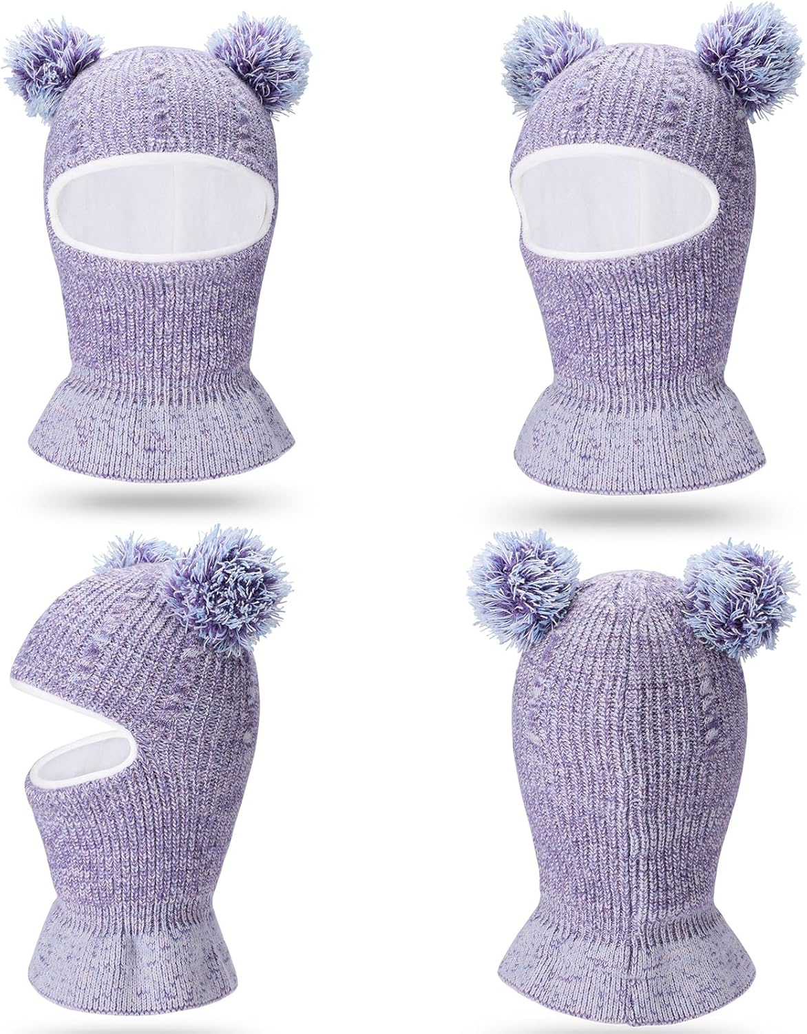 Adorable 2-in-1 Winter Hat Scarf Set for Kids