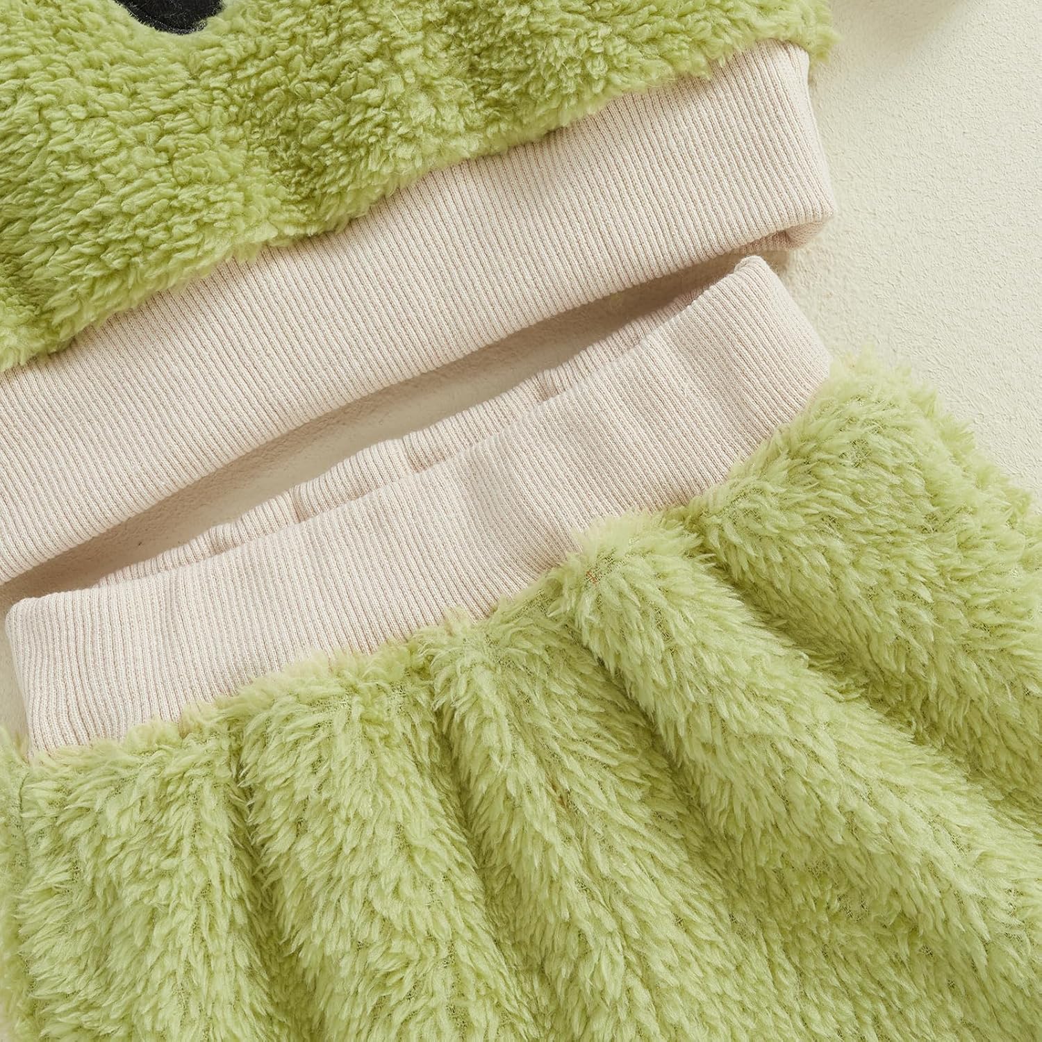 Baby Boy Winter Outfit Set - Soft Warm Fleece Face Print