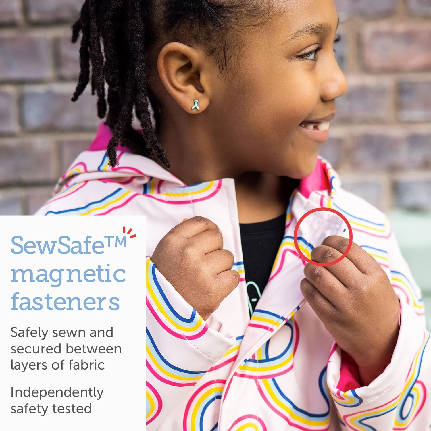 Magnetic Color-Changing Raincoat for Kids