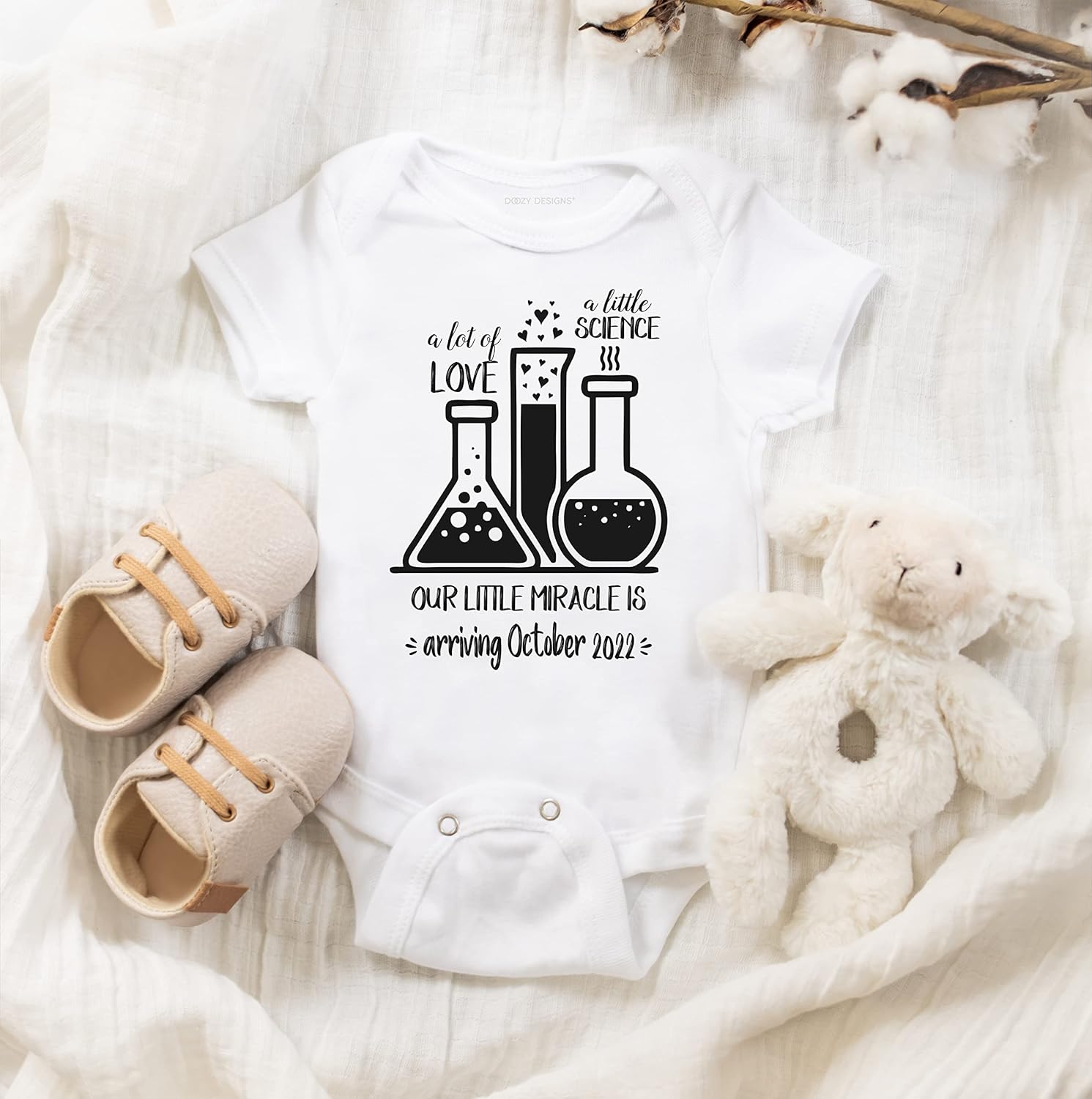 Personalized IVF Baby Bodysuit Made With Love Science