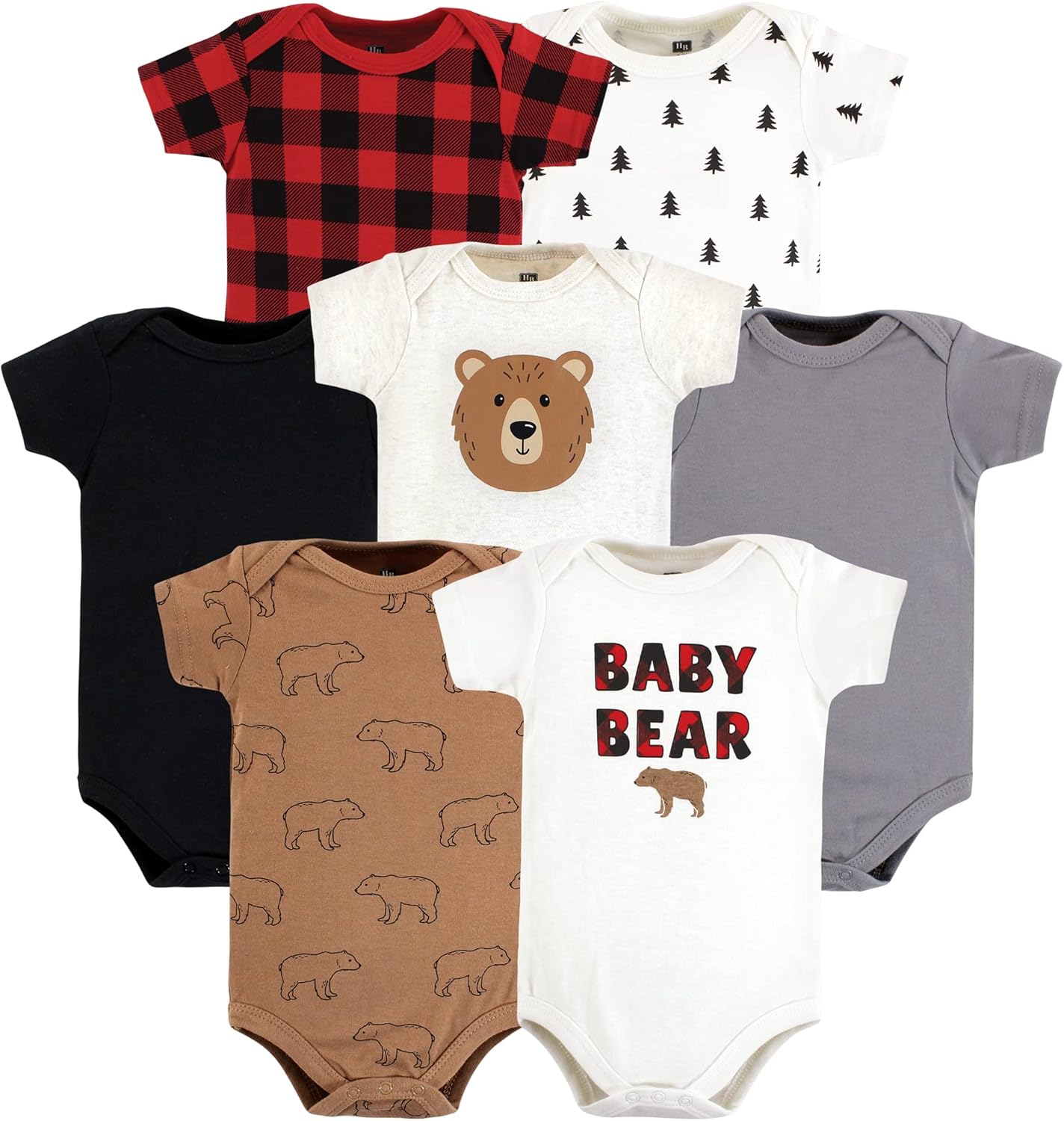 Hudson Baby Soft Cotton Bodysuits 18-24 Months