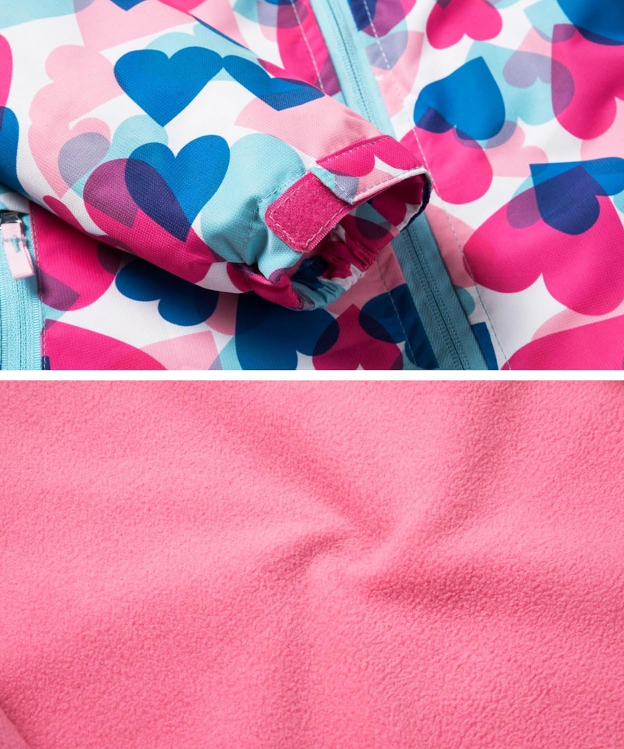 Perfect for Kids Waterproof Rain Jacket with Fleece Lining in US