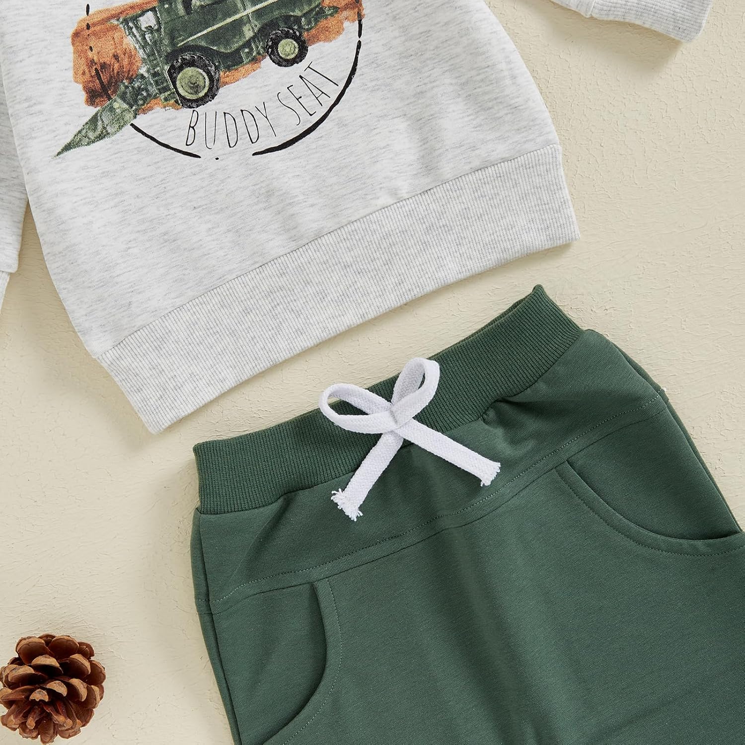 Warm Cozy Tractor Fit Jogger Pants for Baby Boys