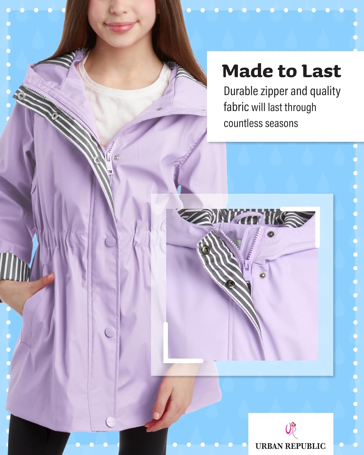 DRYWIND-INFESTED GIRLS RAIN JACKET