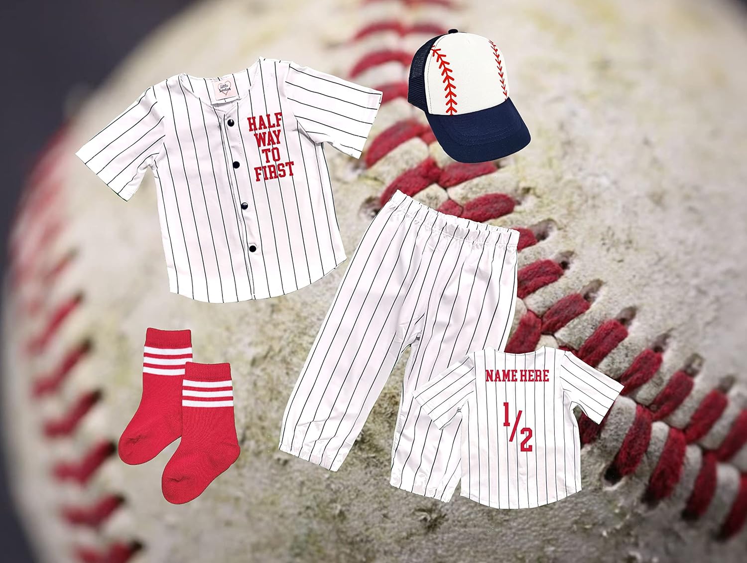 Half Way To First Baseball Set