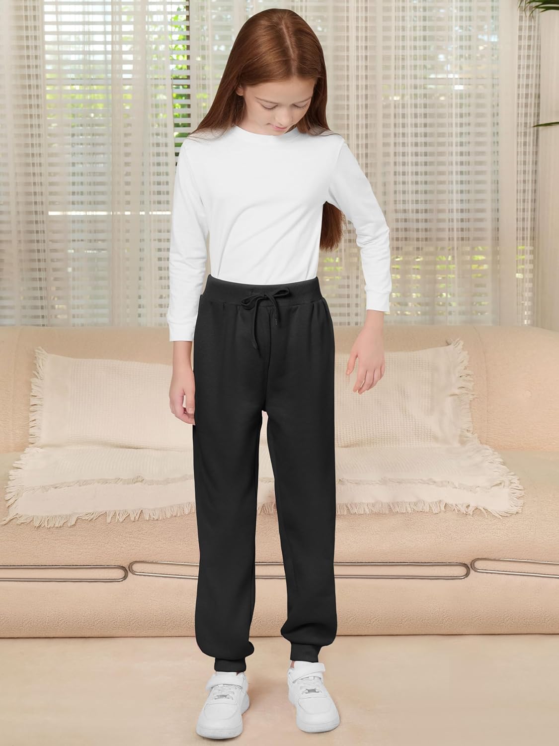 Resinta Girls Fleece Lined Jogger Sweatpants