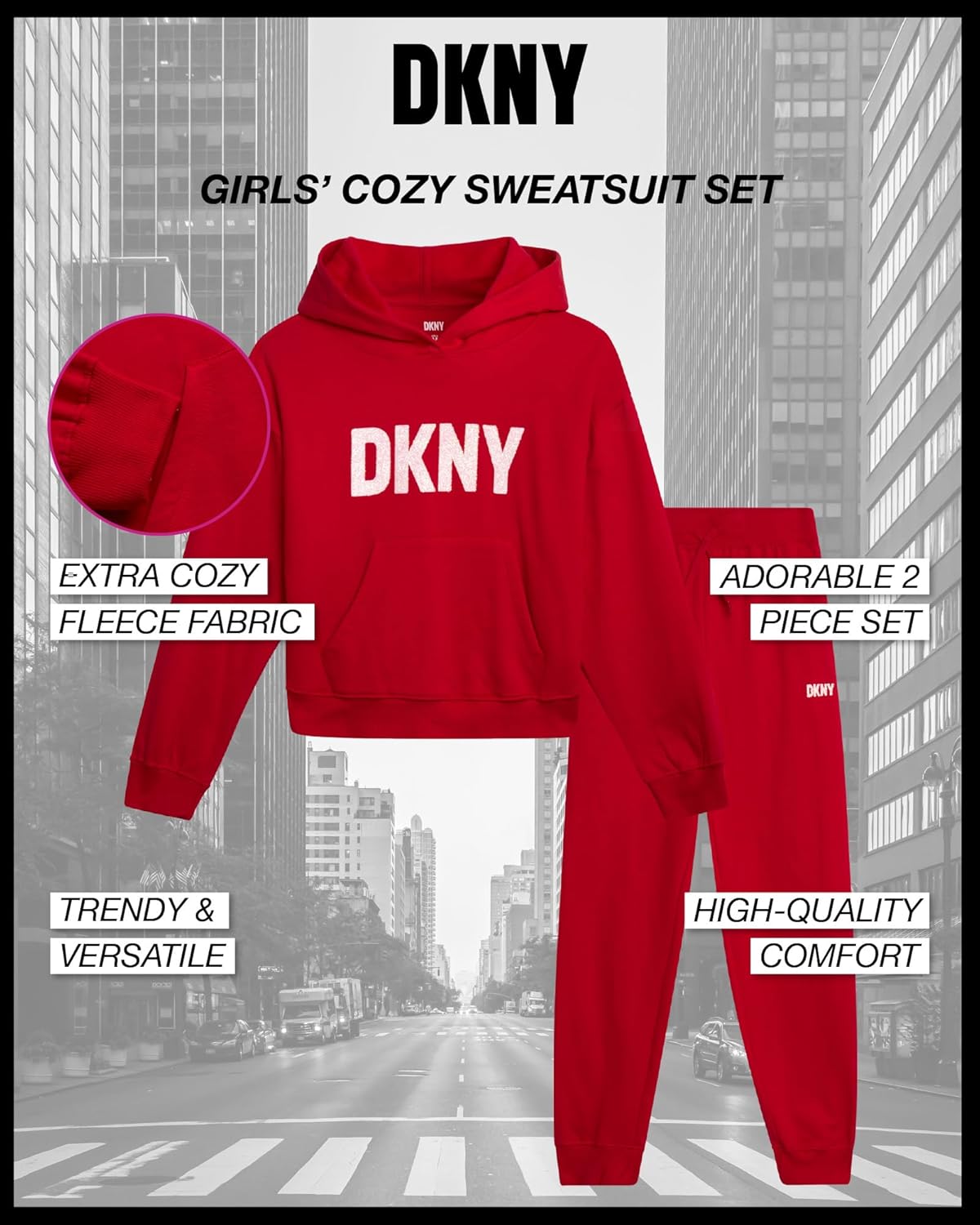 DKNY Girls Active Jogger Set