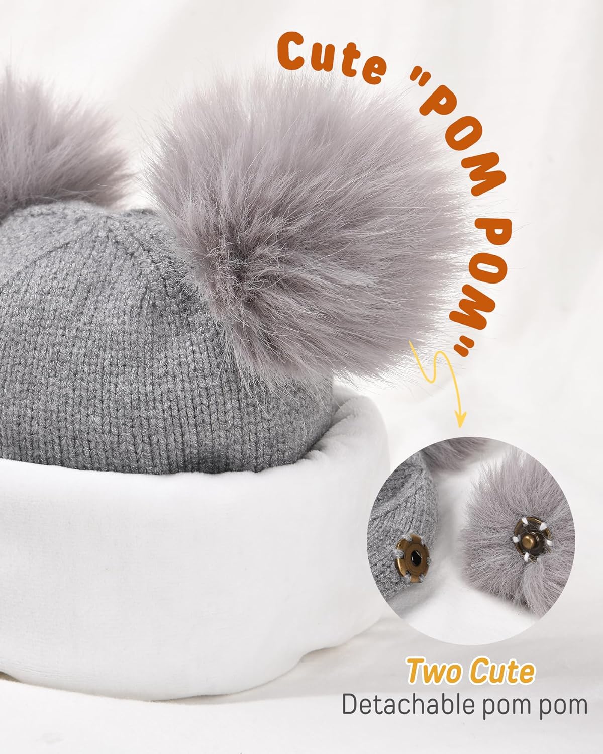 Warm Stretchy Winter Gloves Set for Kids