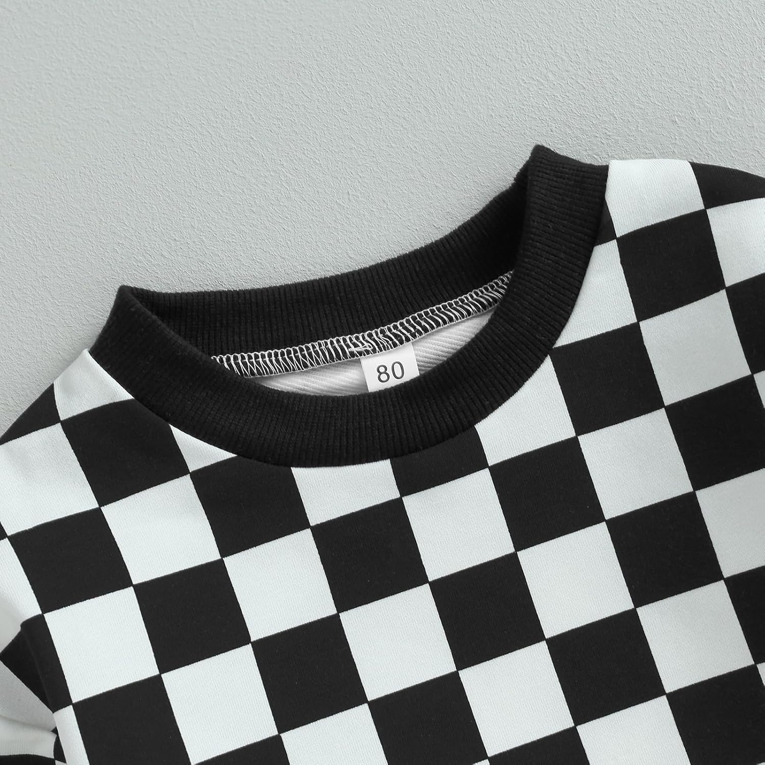 Checkerboard Pattern Perfect WinterFall Outfit for Infant Toddler