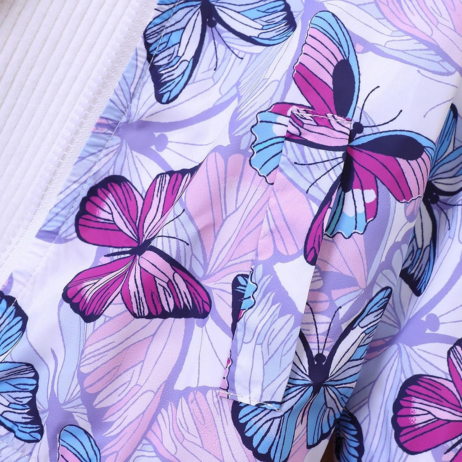 Betadog Girls Styley Butterfly Rain Jacket