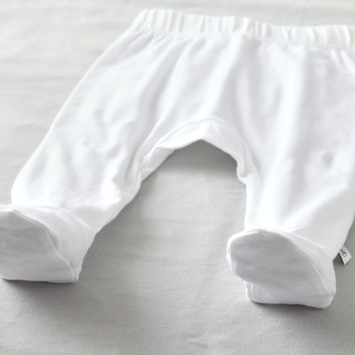 HonestBaby 3-Pack Organic Cotton Footed Pants for Baby