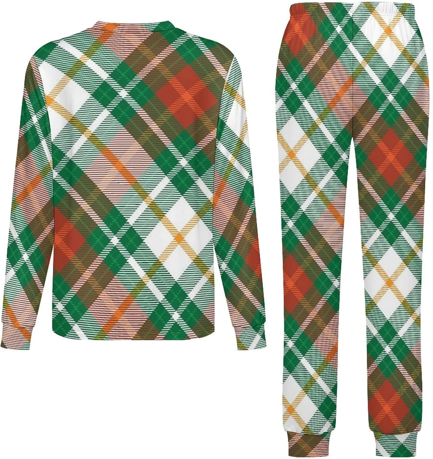 Comfy Kids Sleep Set - Soft Plaid Pants Shirts for Boys Girls