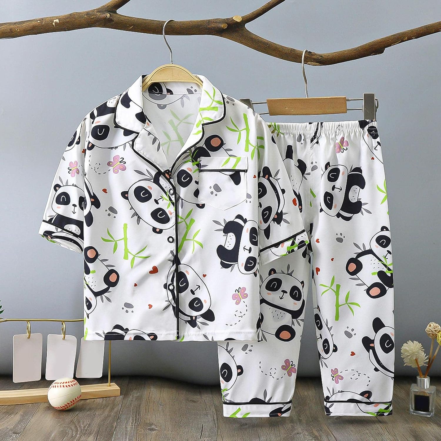 Cartoon Printed Toddler Outfit Set for Girls Boys 2PCS in 2025