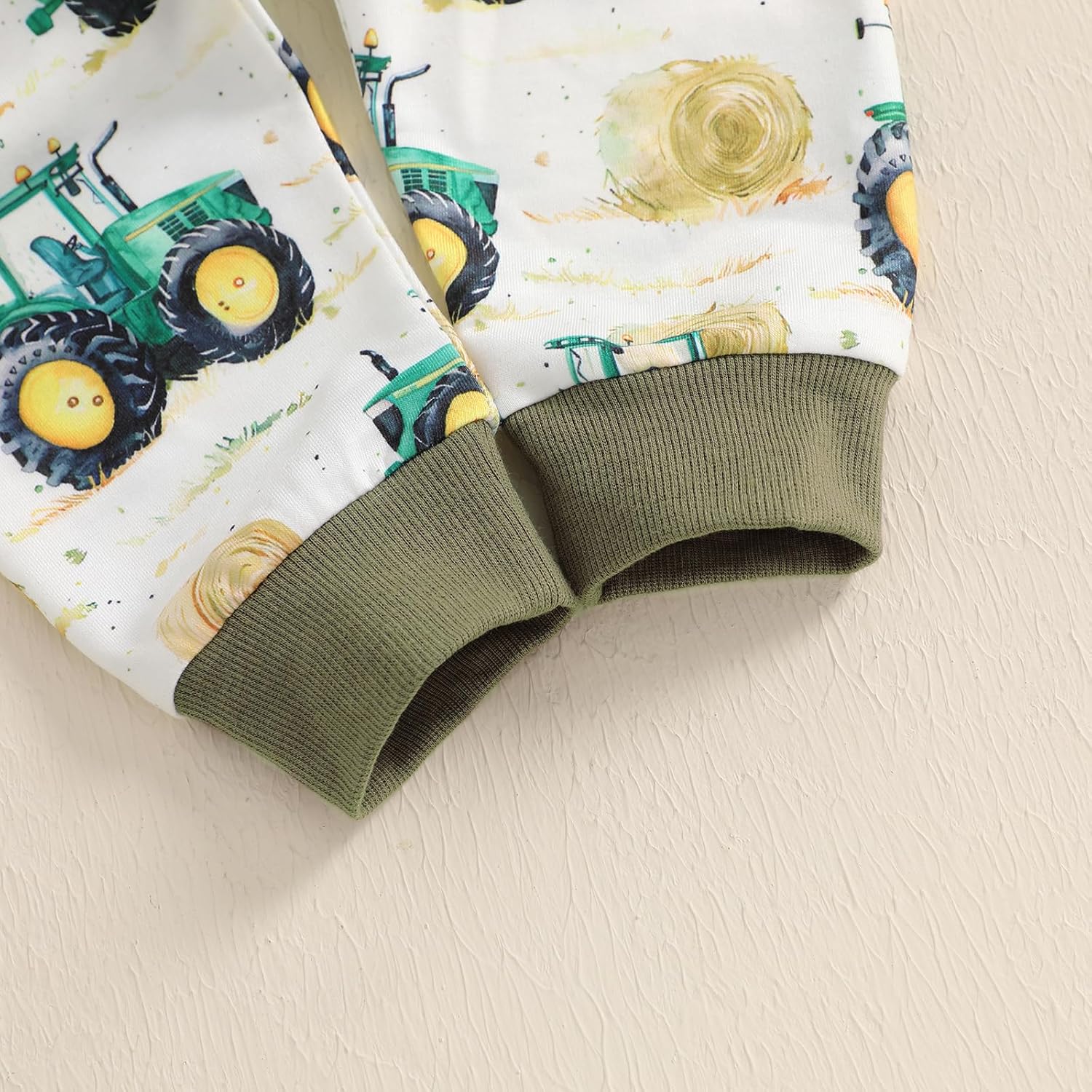 Toddlers Boys Tractor Print Pants Set