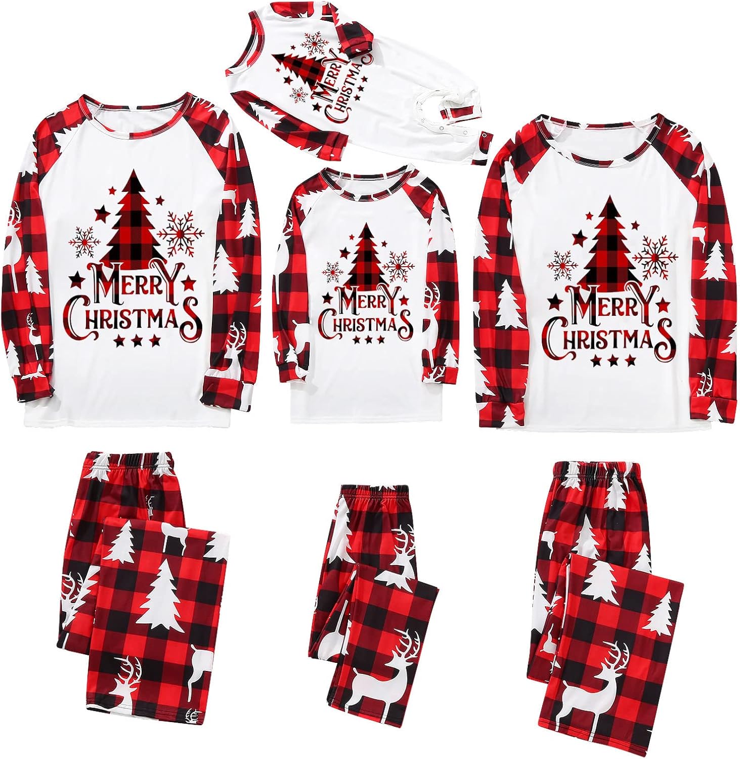 Christmas Pajama Sets for Family Cute Funny