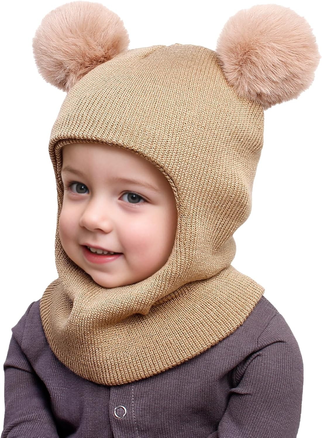 ENBAOHUI Baby Winter Hats Scarves 2 Packs for Kids