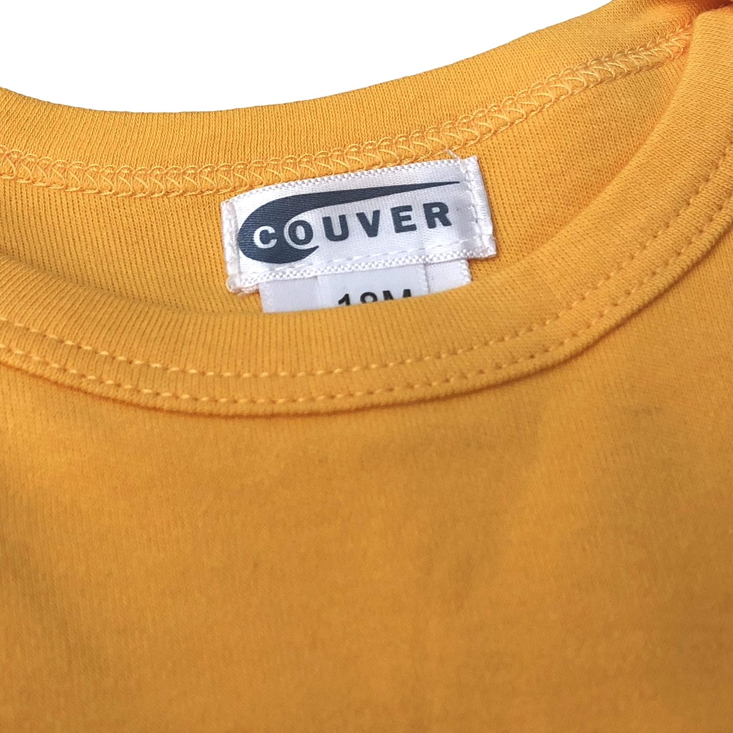 COUVER Baby Infant Toddler Long Sleeve Bodysuit Onesie Plus