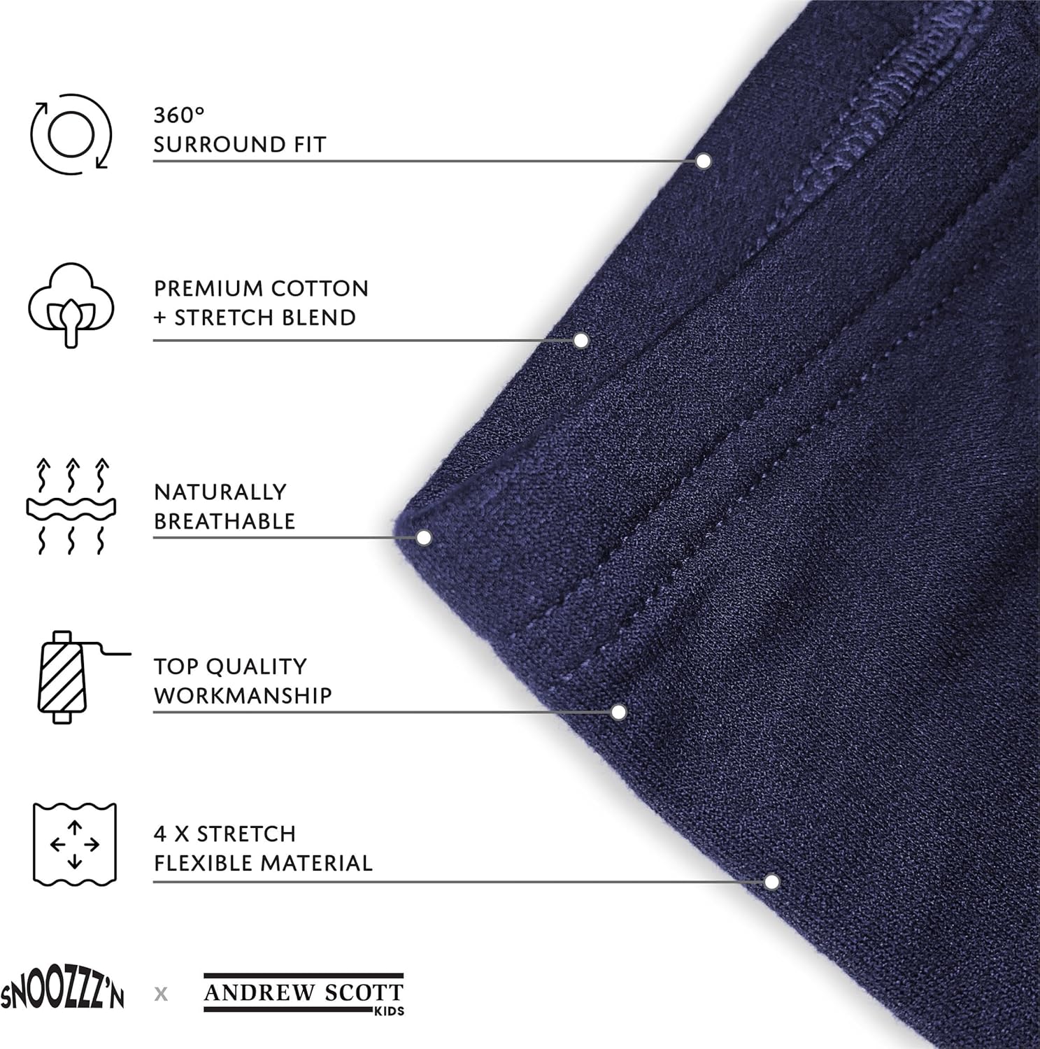 Comfortable Kids Leggings Unisex 6-Pack