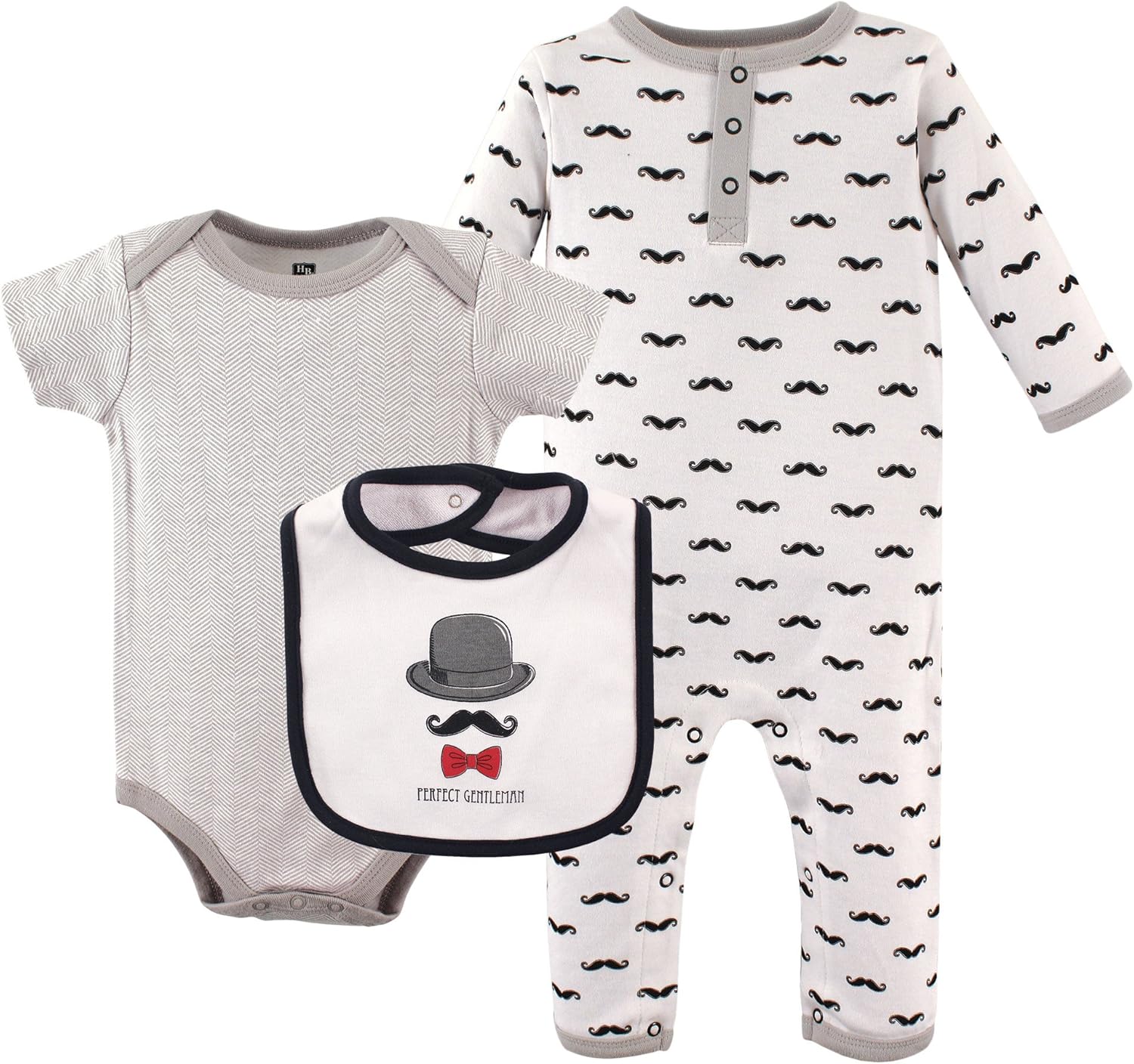 Hudson Baby Unisex Baby Cotton Coverall Bodysuit Set