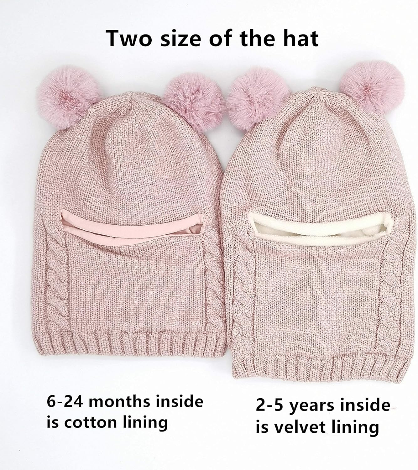 GZMM Baby Winter Hat Scarf Set - Cozy Coats for Toddler Girls