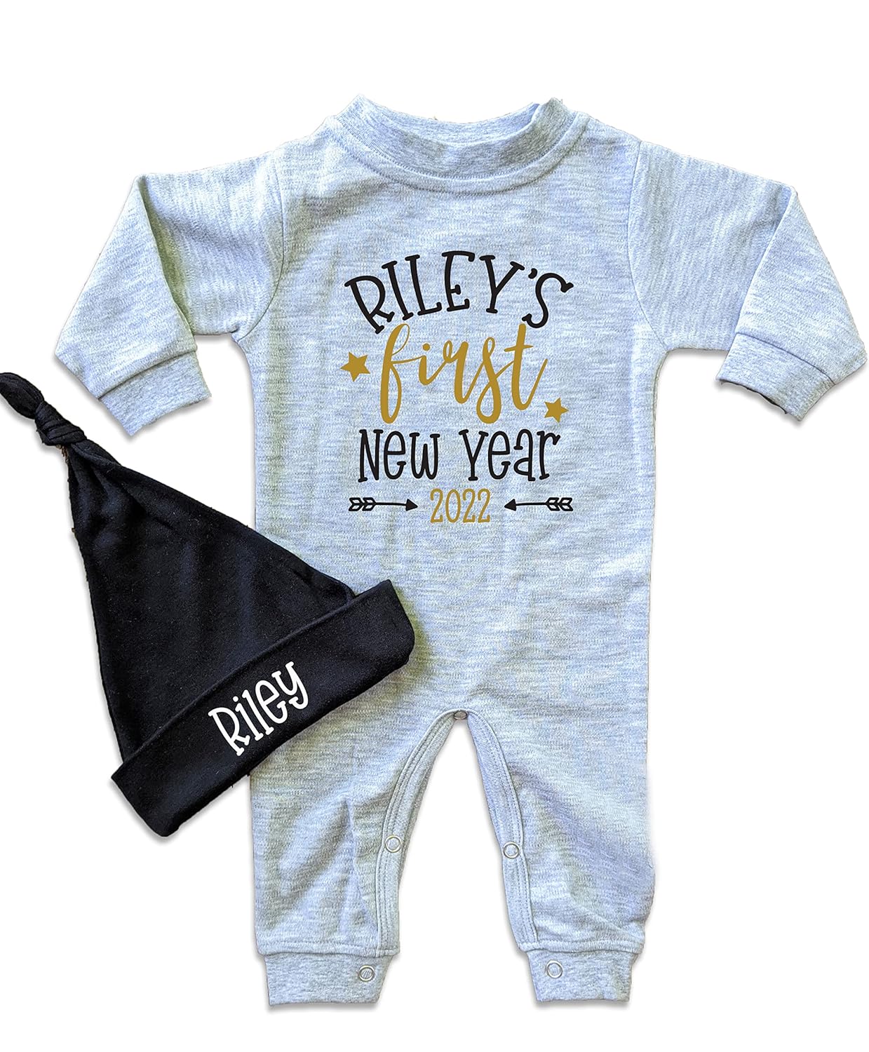 Babys First New Year Outfit Personalized Romper