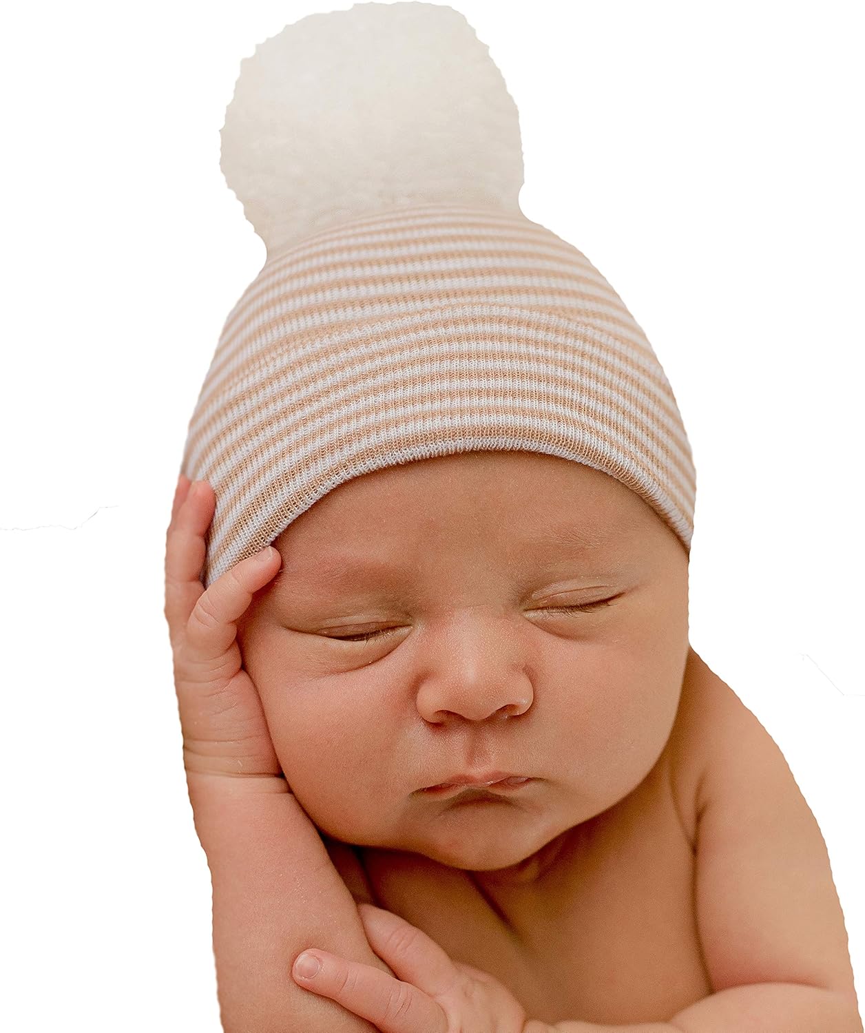 Adorable Newborn Baby Hat with Pom Pom
